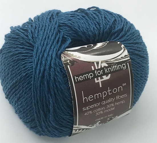 Hemp and Cotton Blend - Hempton - Indigo image 0